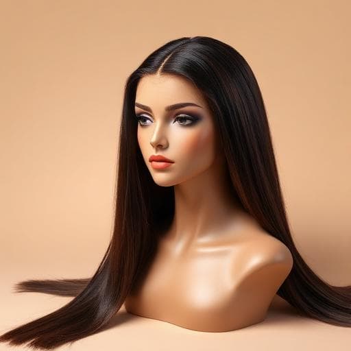 Perruque Lace Front Lisse Brune